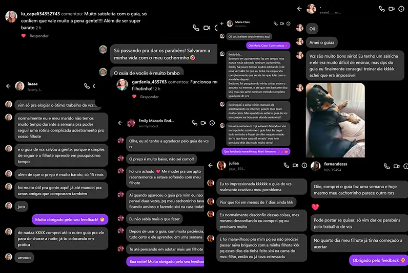 Depoimentos de clientes